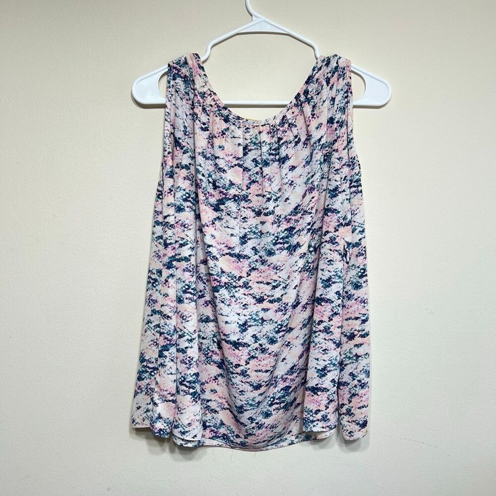 Amanda Uprichard Cold Shoulder Long Sleeve Blouse Colorful Medium - Picture 5 of 8